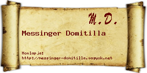 Messinger Domitilla névjegykártya